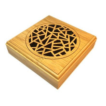 Load image into Gallery viewer, Bamboo Round Zen Incenso Burners Sandal Incense Holder Round sandalwood Censer Classical Hollow Incense Lore Living Room Decor