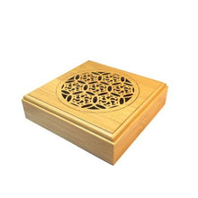 Load image into Gallery viewer, Bamboo Round Zen Incenso Burners Sandal Incense Holder Round sandalwood Censer Classical Hollow Incense Lore Living Room Decor