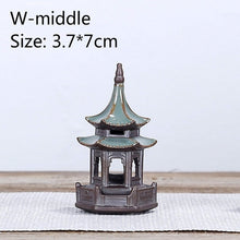 Load image into Gallery viewer, Bonsai Fairy Garden Ornament Ceramic Figure Ge Yao Zen Meaning Little Monk Micro Landscape Home Decoration Accessories Tea Pet