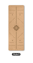 Load image into Gallery viewer, 70in Yoga mat Fitness Natural Cork mats Pilates Sport mat Balance Training mat Gym with Position Line Ant-Slip exercise yoga mat