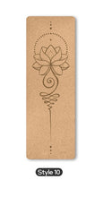 Load image into Gallery viewer, 70in Yoga mat Fitness Natural Cork mats Pilates Sport mat Balance Training mat Gym with Position Line Ant-Slip exercise yoga mat