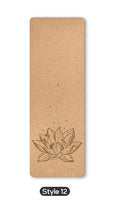 Load image into Gallery viewer, 70in Yoga mat Fitness Natural Cork mats Pilates Sport mat Balance Training mat Gym with Position Line Ant-Slip exercise yoga mat