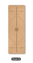 Load image into Gallery viewer, 70in Yoga mat Fitness Natural Cork mats Pilates Sport mat Balance Training mat Gym with Position Line Ant-Slip exercise yoga mat