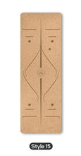 Load image into Gallery viewer, 70in Yoga mat Fitness Natural Cork mats Pilates Sport mat Balance Training mat Gym with Position Line Ant-Slip exercise yoga mat