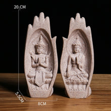 Load image into Gallery viewer, Buddha Statue Feng Shui Home Renovation 20*8 cm White Hand Resin Zen Room Decoration Buddha Statues for House Decoration Room