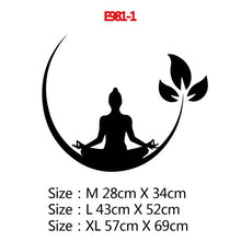 Load image into Gallery viewer, Yoga Meditation Vinyl Wall Stickers Buddhist Zen Wall Decal for bedroom Removable Wall Sticker Decor Yoga Wallpaper