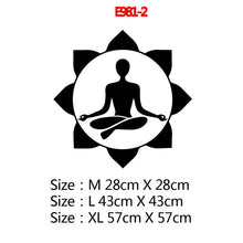Load image into Gallery viewer, Yoga Meditation Vinyl Wall Stickers Buddhist Zen Wall Decal for bedroom Removable Wall Sticker Decor Yoga Wallpaper