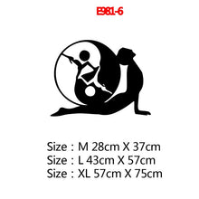 Load image into Gallery viewer, Yoga Meditation Vinyl Wall Stickers Buddhist Zen Wall Decal for bedroom Removable Wall Sticker Decor Yoga Wallpaper