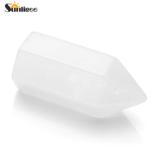 Load image into Gallery viewer, Sunligoo 7 Chakra Natural Healing Crystal Points 6 Faceted Wand Polished Tumbled GemStones for Reiki Energy Meditation Decor Set