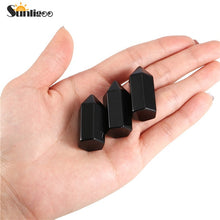 Load image into Gallery viewer, Sunligoo 7 Chakra Natural Healing Crystal Points 6 Faceted Wand Polished Tumbled GemStones for Reiki Energy Meditation Decor Set