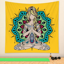 Load image into Gallery viewer, Indian mysterious Mandala tapestry wall decoration witchcraft tapestry Bohemian Hippie home decoration mattress yoga mat