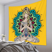 Load image into Gallery viewer, Indian mysterious Mandala tapestry wall decoration witchcraft tapestry Bohemian Hippie home decoration mattress yoga mat