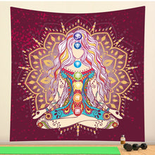 Load image into Gallery viewer, Indian mysterious Mandala tapestry wall decoration witchcraft tapestry Bohemian Hippie home decoration mattress yoga mat