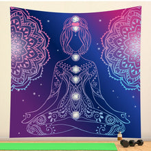 Load image into Gallery viewer, Indian mysterious Mandala tapestry wall decoration witchcraft tapestry Bohemian Hippie home decoration mattress yoga mat