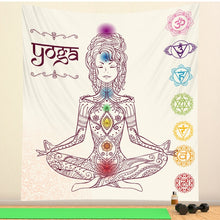 Load image into Gallery viewer, Indian mysterious Mandala tapestry wall decoration witchcraft tapestry Bohemian Hippie home decoration mattress yoga mat