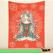 Load image into Gallery viewer, Indian mysterious Mandala tapestry wall decoration witchcraft tapestry Bohemian Hippie home decoration mattress yoga mat