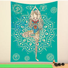 Load image into Gallery viewer, Indian mysterious Mandala tapestry wall decoration witchcraft tapestry Bohemian Hippie home decoration mattress yoga mat