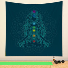 Load image into Gallery viewer, Indian mysterious Mandala tapestry wall decoration witchcraft tapestry Bohemian Hippie home decoration mattress yoga mat
