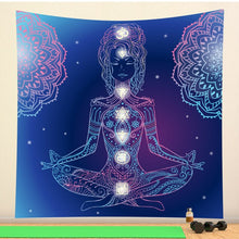 Load image into Gallery viewer, Indian mysterious Mandala tapestry wall decoration witchcraft tapestry Bohemian Hippie home decoration mattress yoga mat