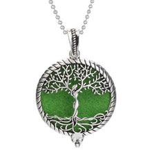Load image into Gallery viewer, Aromatherapy Necklace Tree of Life Diffuser Jewelry Vintage Open Locket Pendant Essential Oil Perfume Aroma Diffuser Necklace
