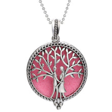 Load image into Gallery viewer, Aromatherapy Necklace Tree of Life Diffuser Jewelry Vintage Open Locket Pendant Essential Oil Perfume Aroma Diffuser Necklace