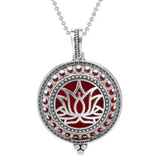 Load image into Gallery viewer, Aromatherapy Necklace Tree of Life Diffuser Jewelry Vintage Open Locket Pendant Essential Oil Perfume Aroma Diffuser Necklace