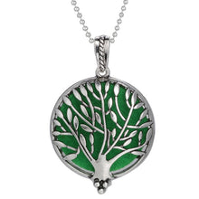 Load image into Gallery viewer, Aromatherapy Necklace Tree of Life Diffuser Jewelry Vintage Open Locket Pendant Essential Oil Perfume Aroma Diffuser Necklace