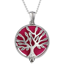 Load image into Gallery viewer, Aromatherapy Necklace Tree of Life Diffuser Jewelry Vintage Open Locket Pendant Essential Oil Perfume Aroma Diffuser Necklace