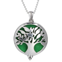 Load image into Gallery viewer, Aromatherapy Necklace Tree of Life Diffuser Jewelry Vintage Open Locket Pendant Essential Oil Perfume Aroma Diffuser Necklace