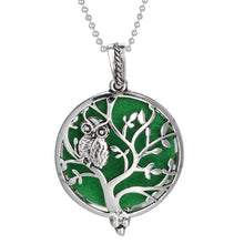 Load image into Gallery viewer, Aromatherapy Necklace Tree of Life Diffuser Jewelry Vintage Open Locket Pendant Essential Oil Perfume Aroma Diffuser Necklace