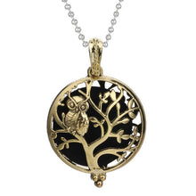 Load image into Gallery viewer, Aromatherapy Necklace Tree of Life Diffuser Jewelry Vintage Open Locket Pendant Essential Oil Perfume Aroma Diffuser Necklace