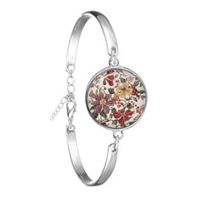 Load image into Gallery viewer, Charm Mandala Art Picture Bracelet Henna Yoga Om Symbol Zen Buddhism Glass Cabochon Chain Bangle Jewellery For Women Men Gift
