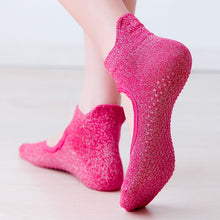 Load image into Gallery viewer, 2020 Professional Anti Slip Yoga Socks Women Sports Breathable Pilates Socks Cotton Ballet Heel Protector Dance Socks Slippers
