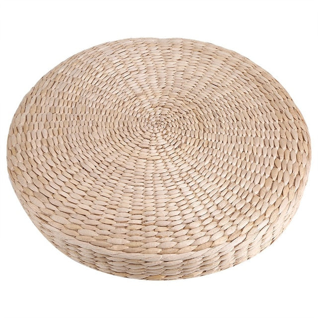 Woven floor pillow hotsell