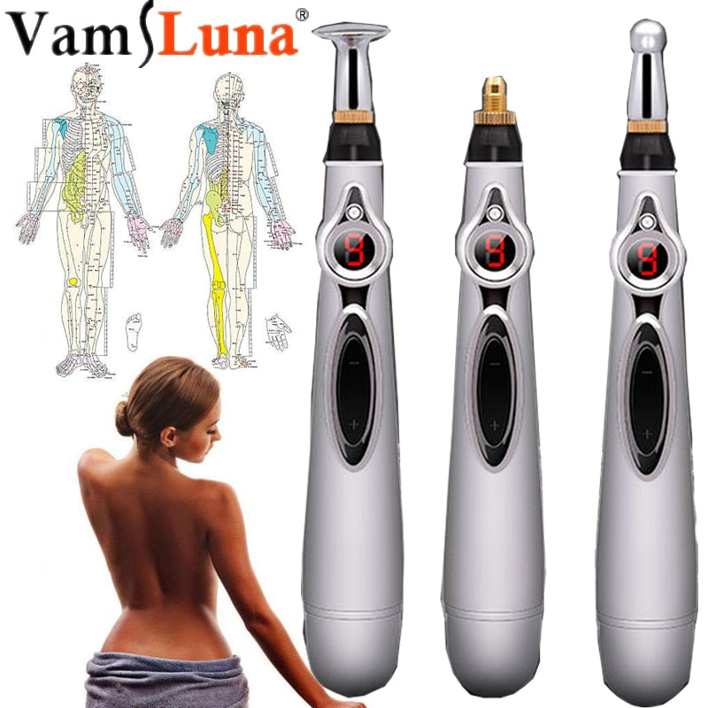 Zen Pen , Electronic Accupuncture Pen with Laser Acupuncture Magnetic Needle Contacts for Massage & Beauty Freckle