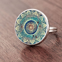 Load image into Gallery viewer, SUTEYI Charm Mandala Art Picture Earrings Henna Crystal Earring Yoga Om Symbol Zen Buddhism Glass Earrings For Women Jewellery
