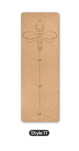 Load image into Gallery viewer, 70in Yoga mat Fitness Natural Cork mats Pilates Sport mat Balance Training mat Gym with Position Line Ant-Slip exercise yoga mat
