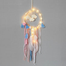 Load image into Gallery viewer, Hot color clouds dream net pendant INS style girls heart send friend new creative lighting gifts pendant dreamcatcher with light
